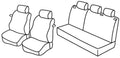 Set coprisedili Superior - Nero/Blu - compatibile per Opel Corsa C 3p (10/00>08/06)