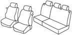 Set coprisedili Superior - Nero/Rosso - compatibile per Opel Corsa C 3p (10/00>08/06)