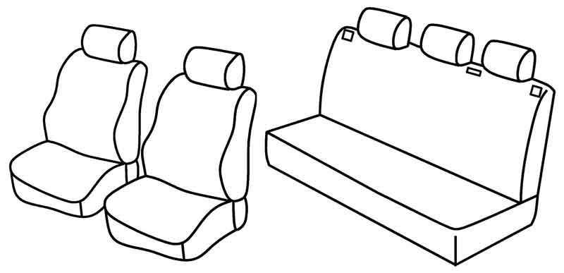 Set coprisedili Superior - Nocciola - compatibile per Opel Corsa C 5p (10/00>08/06)