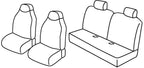 Set coprisedili Superior - Nero/Grigio - compatibile per Citroen C1 3p (05/05>02/12) - Citroen C1 5p (05/05>02/12) - Peugeot 107 3p (07/05>02/12) - Peugeot 107 5p (07/05>02/12) - Toyota Aygo 3p (09/05>02/12) - Toyota Aygo 5p (09/05>02/12)