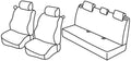 Set coprisedili Superior - Grigio/Nero - compatibile per Renault Clio II 3p (03/98>09/05) dal 6/2001, No Community, No Dinamique