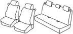 Set coprisedili Superior - Nero/Grigio - compatibile per Renault Clio II 3p (03/98>09/05) dal 6/2001, No Community, No Dinamique