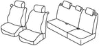 Set coprisedili Superior - Nero/Grigio - compatibile per Renault Clio II Storia (10/05>12/10)