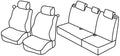 Set coprisedili Superior - Nero/Rosso - compatibile per Renault Clio II Storia (10/05>12/10)