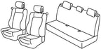 Set coprisedili Superior - Nocciola - compatibile per Renault Clio II 3p (03/98>09/05) dal 6/2001, Community, Dinamique