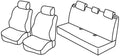 Set coprisedili Superior - Nero/Grigio - compatibile per Renault Clio II 5p (03/98>09/05) dal 6/2001, No Community, No Dinamique