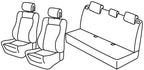 Set coprisedili Superior - Nero/Grigio - compatibile per Renault Clio II 5p (03/98>09/05) dal 6/2001, Community, Dinamique