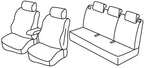 Set coprisedili Superior - Nero/Grigio - compatibile per Renault Clio III 5p (10/05>01/13)