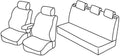 Set coprisedili Superior - Grigio/Nero - compatibile per Skoda Fabia 5p (05/07>01/15) dal 2010