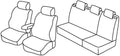 Set coprisedili Superior - Nero/Grigio - compatibile per Skoda Fabia 5p (05/07>01/15) dal 2010