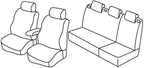Set coprisedili Superior - Nero/Rosso - compatibile per Skoda Fabia 5p (05/07>01/15) dal 2010