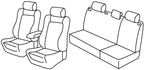 Set coprisedili Superior - Nero/Blu - compatibile per Skoda Fabia 5p (05/07>01/15)