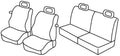 Set coprisedili Superior - Beige - compatibile per Seat Arosa (02/97>06/04) - Volkswagen Lupo (06/98>07/05)