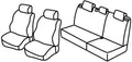 Set coprisedili Superior - Nero/Blu - compatibile per Chevrolet Spark (02/10>09/15)