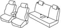 Set coprisedili Superior - Nero/Grigio - compatibile per Audi A1 3p (09/10>10/18)