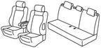 Set coprisedili Superior - Nero/Grigio - compatibile per Citroen C3 (09/05>10/09) - Citroen C3 Classic (11/09>12/10)