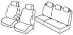 Set coprisedili Superior - Nero/Blu - compatibile per Citroen C3 Picasso (01/09>10/12) Exclusive