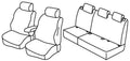 Set coprisedili Superior - Nocciola - compatibile per Citroen C3 Picasso (01/09>10/12) Exclusive