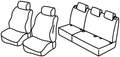 Set coprisedili Superior - Grigio/Nero - compatibile per Citroen C3 Picasso (11/12>03/17) Seduction
