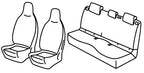 Set coprisedili Superior - Nocciola - compatibile per Citroen C3 (07/24>) Hybrid