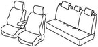 Set coprisedili Superior - Grigio/Nero - compatibile per Dacia Duster (03/24>) Hybrid, Extreme