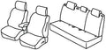 Set coprisedili Superior - Grigio/Nero - compatibile per Dacia Duster (03/24>)