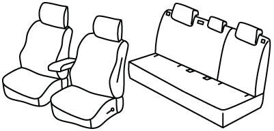 Set coprisedili Superior - Nero/Grigio - compatibile per Dacia Duster (03/24>)