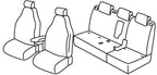 Set coprisedili Superior - Grigio/Nero - compatibile per Fiat 500L (09/12>12/22)