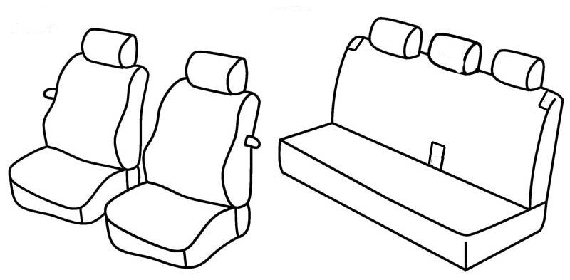 Set coprisedili Superior - Beige - compatibile per Fiat Bravo (10/95>10/01)