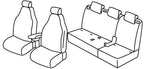 Set coprisedili Superior - Nero/Blu - compatibile per Fiat 500L (09/12>12/22)