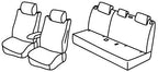 Set coprisedili Superior - Nero/Blu - compatibile per Fiat 600 5p (09/23>) Hybrid, Electric