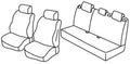 Set coprisedili Superior - Nocciola - compatibile per Ford Fiesta 5p (06/17>08/23) Trend
