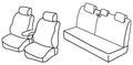 Set coprisedili Superior - Nero/Blu - compatibile per Kia Rio 5p (10/05>08/11)