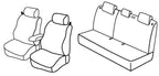 Set coprisedili Superior - Nero/Rosso - compatibile per Kia Rio 3p (09/11>12/14)