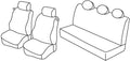 Set coprisedili Superior - Beige - compatibile per Lancia Ypsilon 3p (09/03>05/11) - Lancia Ypsilon Unyca 3p (06/11>12/13)