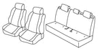 Set coprisedili Superior - Grigio/Nero - compatibile per Mazda 2 5p (03/15>02/23) Attraction, Challenge