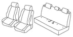 Set coprisedili Superior - Grigio/Nero - compatibile per Mazda 2 5p (03/15>02/23)