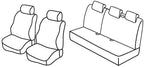Set coprisedili Superior - Nero/Rosso - compatibile per Nissan Micra 5p (01/03>09/07)