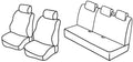 Set coprisedili Superior - Nocciola - compatibile per Nissan Micra 5p (10/07>10/10)