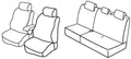 Set coprisedili Superior - Beige - compatibile per Nissan Micra (11/10>02/17)