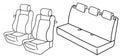 Set coprisedili Superior - Grigio/Nero - compatibile per Opel Corsa D 3p (09/06>11/14) Sport