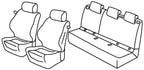 Set coprisedili Superior - Nero/Grigio - compatibile per Opel Corsa E 3p (12/14>08/19)