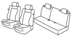 Set coprisedili Superior - Nocciola - compatibile per Opel Corsa D 3p (09/06>11/14) Sport