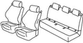 Set coprisedili Superior - Grigio/Nero - compatibile per Opel Corsa E 3p (12/14>08/19)