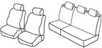 Set coprisedili Superior - Grigio/Nero - compatibile per Peugeot 206 3p (09/98>02/09) dal 5/2003 - Peugeot 206 5p (09/98>02/09) dal 5/2003 - Peugeot 206 Plus 3p (03/09>01/13) - Peugeot 206 Plus 5p (03/09>01/13)