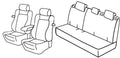 Set coprisedili Superior - Nocciola - compatibile per Peugeot 208 3p (04/12>07/18)