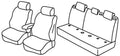 Set coprisedili Superior - Nocciola - compatibile per Peugeot 2008 (12/19>) - Peugeot 208 5p (11/19>) - Peugeot 3008 (12/23>)