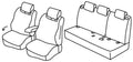 Set coprisedili Superior - Beige - compatibile per Renault Clio IV Sporter (04/13>03/20)