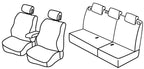 Set coprisedili Superior - Nero/Grigio - compatibile per Renault Megane II 5p (10/02>10/08) fino al 8/2006