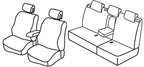 Set coprisedili Superior - Nero/Grigio - compatibile per Renault Megane II 5p (10/02>10/08) dal 9/2006